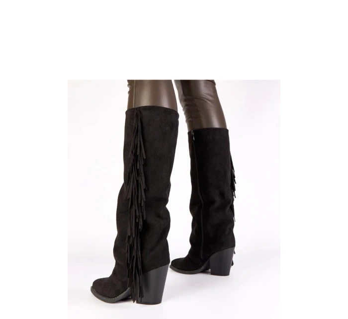 Kozačky na podpatku model 222054 Solea Kozačky na podpatku model 222054 Solea