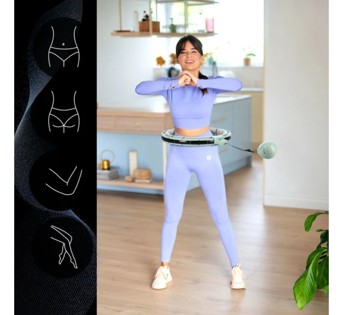 Hula Hop HMS HHM13 s magnety, závažím a zeleným počítadlem Hula Hop HMS HHM13 s magnety, závažím a zeleným počítadlem