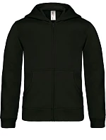 B&C Hooded Full Zip /kids Dětská mikina s kapucí 01.0682 black B&C Hooded Full Zip /kids Dětská mikina s kapucí 01.0682 black