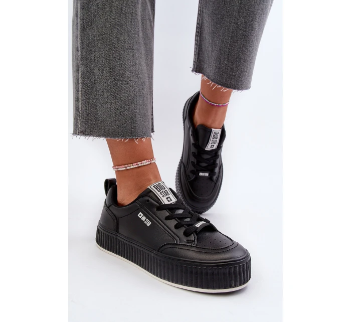 Dámské tenisky na platformě Big Star NN274255 černé Dámské tenisky na platformě Big Star NN274255 černé