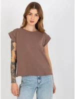 Tričko RV TS 4833.36X hnědá Tričko RV TS 4833.36X hnědá