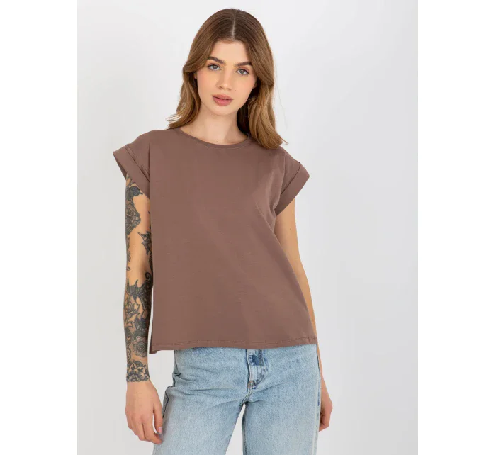 Tričko RV TS 4833.36X hnědá Tričko RV TS 4833.36X hnědá