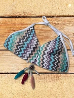 Vrchní díl plavek B8822 modrá-mix - Selmark 80B