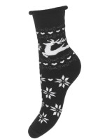 Dámské vzorované froté ponožky