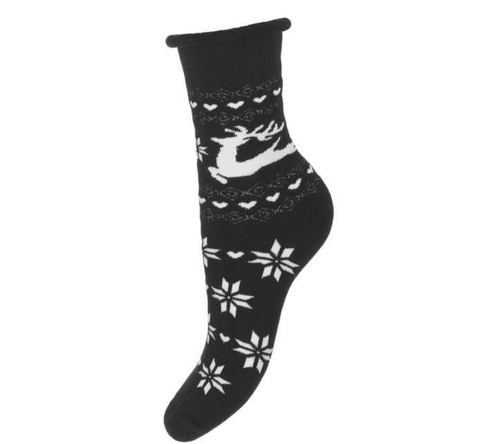 Dámské vzorované froté ponožky