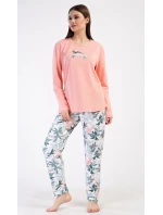 Dámské pyžamo dlouhé model 21154956 - Vienetta Dámské pyžamo dlouhé model 21154956 - Vienetta
