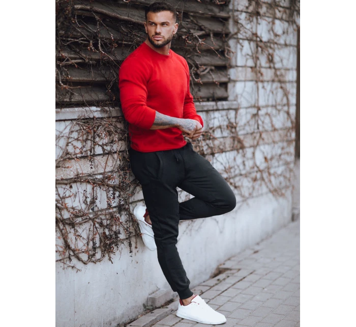 FashionStreet pánská červeno-černá tepláková souprava AX0739 FashionStreet pánská červeno-černá tepláková souprava AX0739