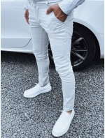 Pánské světle šedé kalhoty FashionStreet UX4342