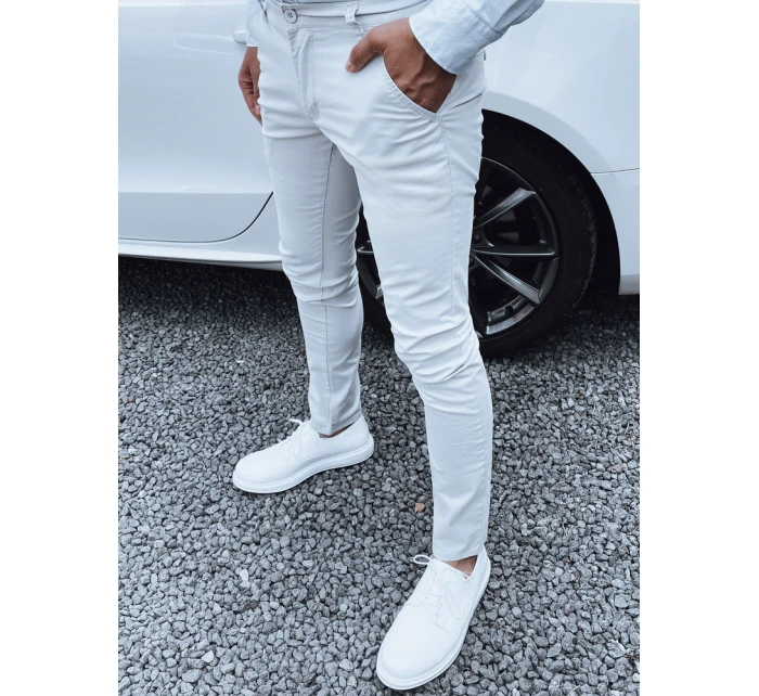 Pánské světle šedé kalhoty FashionStreet UX4342