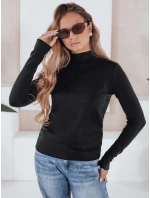 Dámský svetr s polovičním rolákem black Dstreet model 21990921 - FashionStreet