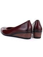 Červené polobotky Vinceza 58628 dámské s podpatkem Červené polobotky Vinceza 58628 dámské s podpatkem