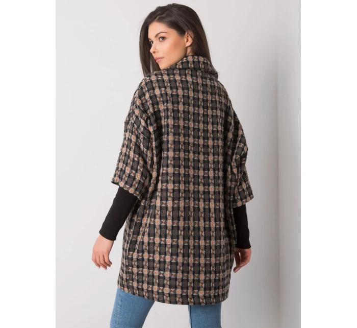 CHA coat PL 0466.05X šedá černá CHA coat PL 0466.05X šedá černá