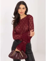 Bluzka IT BZ model 21807968 bordowy - FPrice Bluzka IT BZ model 21807968 bordowy - FPrice