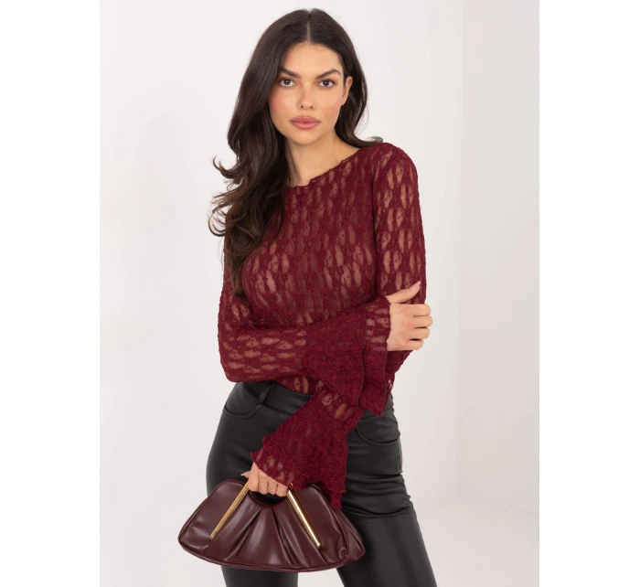 Bluzka IT BZ model 21807968 bordowy - FPrice Bluzka IT BZ model 21807968 bordowy - FPrice