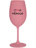 MOJA ODMENA - ružový pohár na víno 350 ml MOJA ODMENA - ružový pohár na víno 350 ml