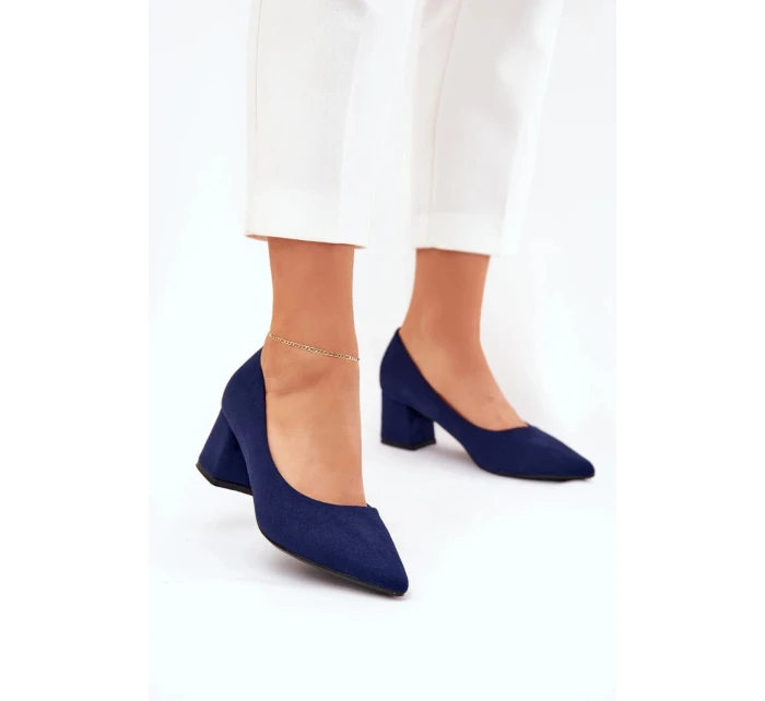 Lodičky na sloupku KJ-10 tmavě modré - Step in style