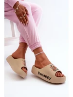 Lehké Dámské Sandály Na Podrážce S Medvídkem Tmavě Béžové model 21666245 - Boto Lehké Dámské Sandály Na Podrážce S Medvídkem Tmavě Béžové model 21666245 - Boto