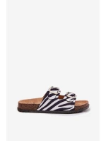 Dámské Pantofle S Přezkami Zebra Oliena Dámské Pantofle S Přezkami Zebra Oliena