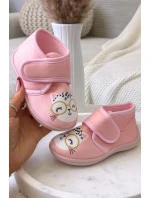 Dětské bačkory na suchý zip růžové Katline Dětské bačkory na suchý zip růžové Katline