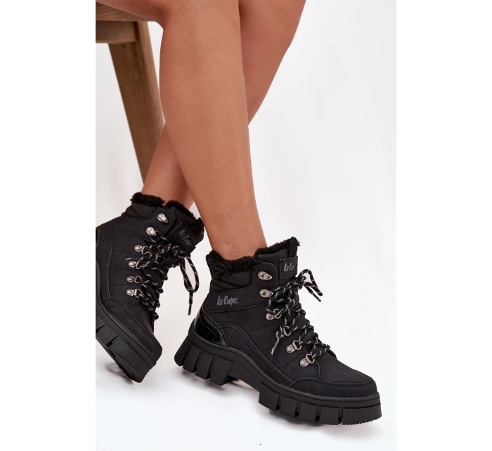 Dámské zateplené trapery Lee Cooper – černé Dámské zateplené trapery Lee Cooper – černé