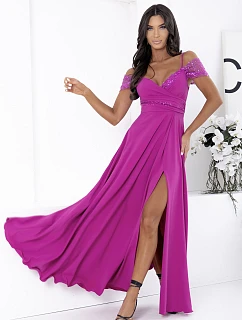 Dlouhé šaty 224691 fuchsie - With You