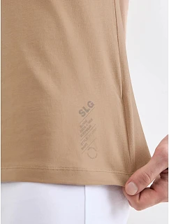 SLG Base V Neck Shirt - Smoked Sand - SLOGGI Smoked Sand - SLOGGI