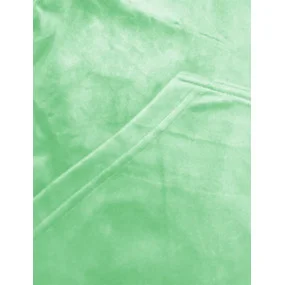 Světle zelená dámská velurová souprava s rozepínací mikinou (8C1176-127) Světle zelená dámská velurová souprava s rozepínací mikinou (8C1176-127)