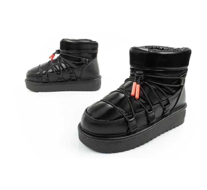 D.Franklin snow boots dámské zimní módní zateplené boty černé dámské