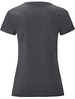 Fruit of the Loom Lady-Fit Iconic 150 T Dámské tričko 16.1432 dark heather grey Fruit of the Loom Lady-Fit Iconic 150 T Dámské tričko 16.1432 dark heather grey
