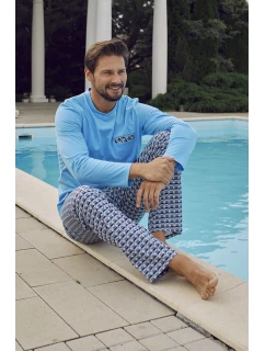 Italian Fashion Jaromir long length sp. barva:modrá/print