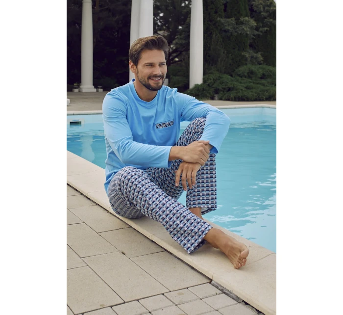 Italian Fashion Jaromir long length sp. barva:modrá/print Italian Fashion Jaromir long length sp. barva:modrá/print