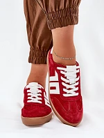 Sneakersy Sportovní Boty Semišové Červené Vinceza 79517