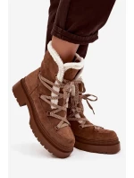 Dámské sněhule s kožíškem Camel model 21715007 - Boto