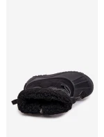 Dětské zateplené sněhule na zip Big Star – černé Dětské zateplené sněhule na zip Big Star – černé