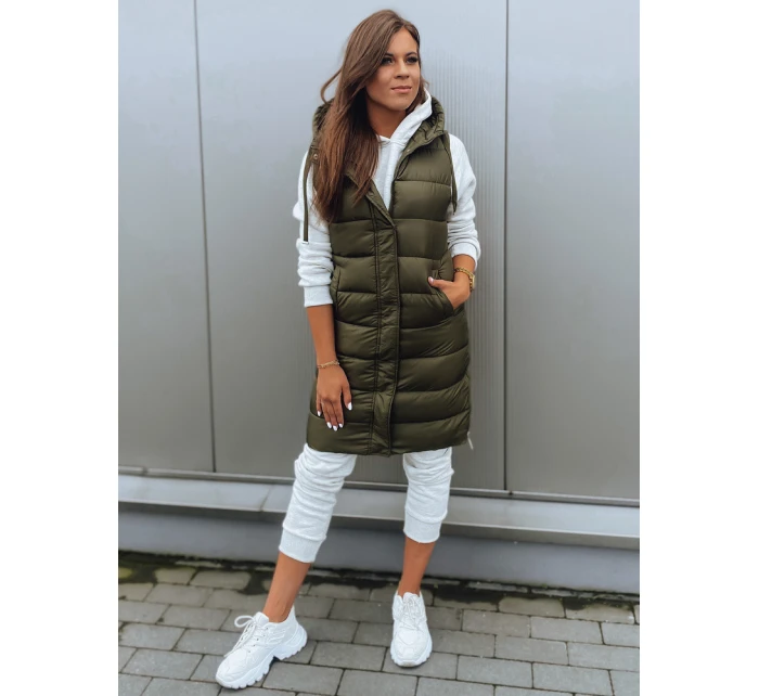 Dámská vesta KERIN tmavě zelená FashionStreet TY2918