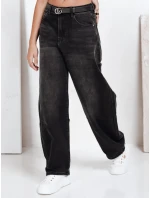 Dámské džíny balloon fit černé FashionStreet UY2741