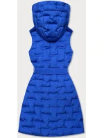 Dlouhá dámská vesta v chrpové barvě s páskem (JIN217) Dlouhá dámská vesta v chrpové barvě s páskem (JIN217)