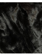 Grafitovo-černá krátká oboustranná dámská zimní bunda (B9581-70)