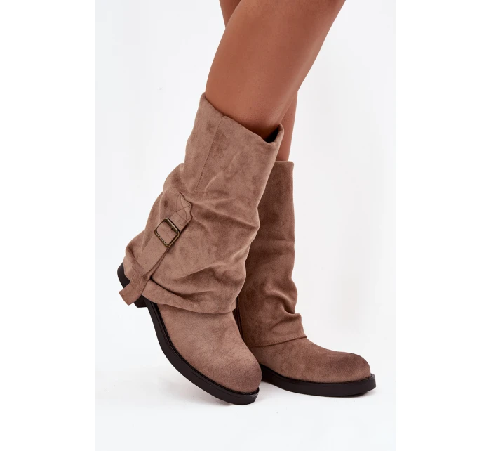 s  dílem do  s přezkou Khaki model 21715259 - Boto