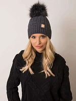 Dámská čepice 8.71 tmavě šedá