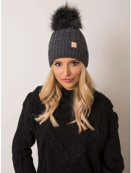 Dámská čepice 8.71 tmavě šedá