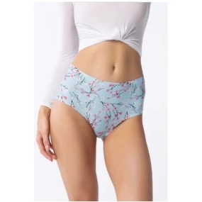 Dámské kalhotky Simple Maxi Sakura Světle modrá vzor - Julimex Dámské kalhotky Simple Maxi Sakura Světle modrá vzor - Julimex