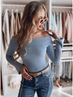 Dámská halenka s odhalenými rameny SHOWIT modrá FashionStreet MY2427