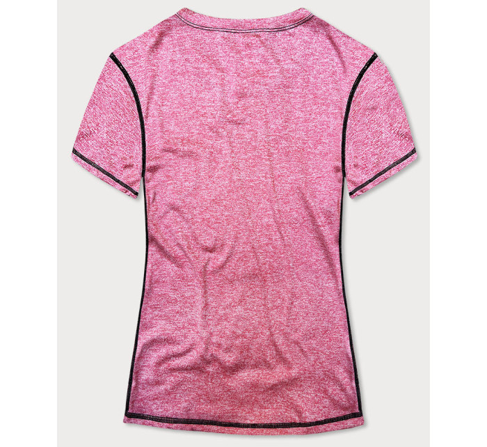 Růžové dámské sportovní tričko Tshirt s ozdobným model 18416126 - MADE IN ITALY