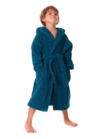Dětský župan Athena s kapucí 3116 petrolejová - Vestis Dětský župan Athena s kapucí 3116 petrolejová - Vestis