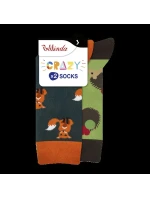 Veselé ponožky 2 páry CRAZY SOCKS 2x - BELLINDA - světle modrá