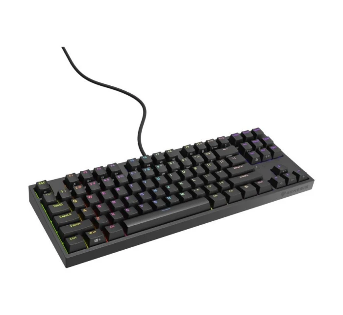 HERNÍ KLÁVESNICE GENESIS THOR 404 TKL US RGB PODSVÍCENÍ MECHANICKÁ ČERNÁ KAILH BOX HNĚDÁ HERNÍ KLÁVESNICE GENESIS THOR 404 TKL US RGB PODSVÍCENÍ MECHANICKÁ ČERNÁ KAILH BOX HNĚDÁ
