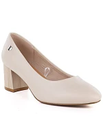 Sergio béžové dámské lodičky na jehlovém podpatku model 22097198 - LEONE Sergio béžové dámské lodičky na jehlovém podpatku model 22097198 - LEONE