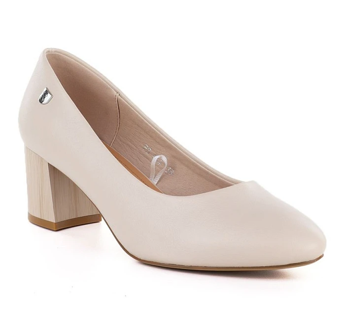 Sergio béžové dámské lodičky na jehlovém podpatku model 22097198 - LEONE Sergio béžové dámské lodičky na jehlovém podpatku model 22097198 - LEONE
