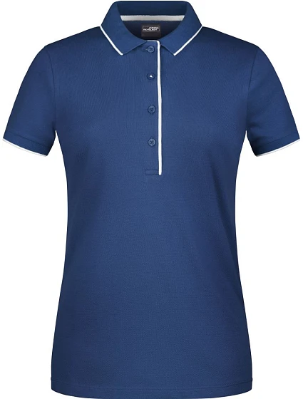 Daiber JN 727 Dámské piqué polo s kontrastní légou 02.0727 navy/white Daiber JN 727 Dámské piqué polo s kontrastní légou 02.0727 navy/white